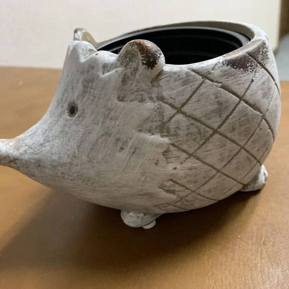 Hedgehog Indoor Ceramic Planter Pot - Picture 2 of 9